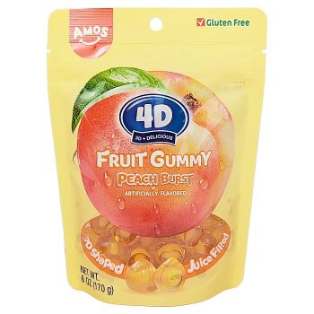 4D Fruit Gummy Peach Burst