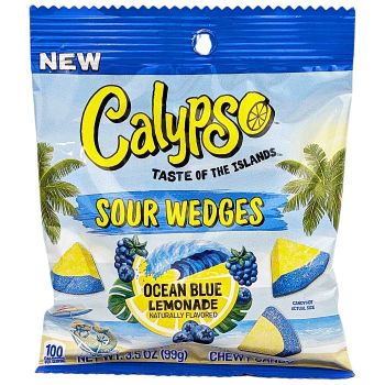 Calypso Sour Wedges Ocean Blue Lemonade
