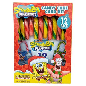 Spongebob Squarepants Candy Cane Card Kit