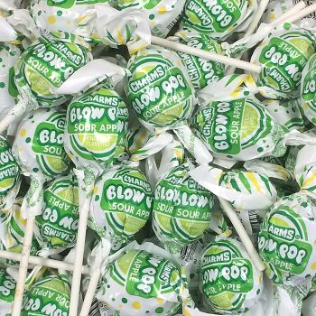 Charms Blow Pops Sour Apple