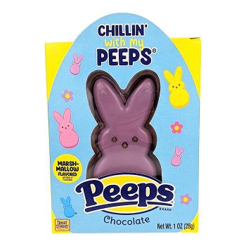 Chillin' with My Peeps Milk Chocolate Bunny (Purple Icing)