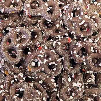 Chocolate Peppermint Pretzels