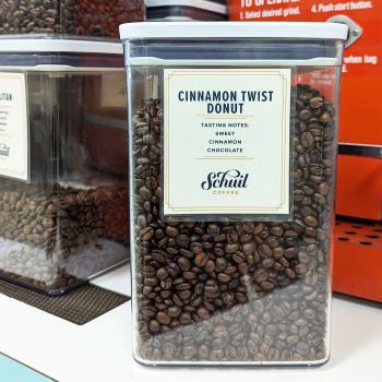 Cinnamon Twist Donut coffee from Schuil Coffee Company.