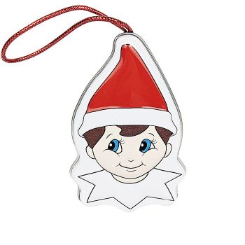 Elf on the Shelf "Snowy Day" Sweets Ornament Tin with Vanilla Snowflake Candy