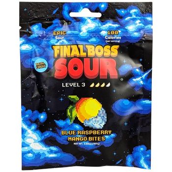 Final Boss Sour Level 3: Blue Raspberry Mango Bites