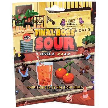 Final Boss Sour Level 2: Sour Shirley Temple Cherries