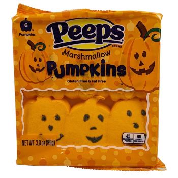 Peeps Marshmallow Pumpkins for Halloween.