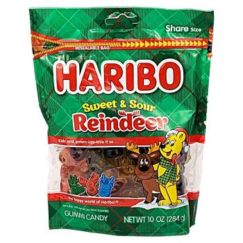 Haribo Sweet & Sour Gummi Reindeer