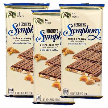 Hershey's Symphony Extra Creamy Milk Chocolate: Almonds & Toffee