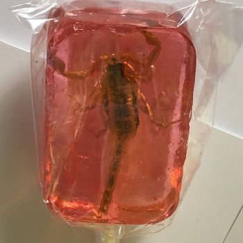 Hotlix Scorpion Lollipop Strawberry