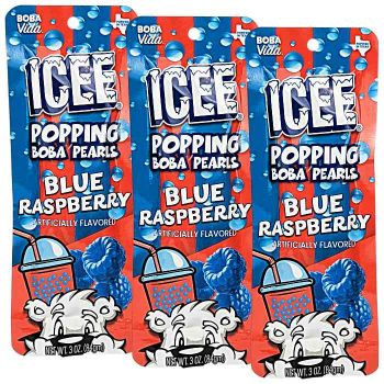 Icee Popping Boba Blue Raspberry