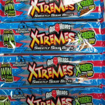Airheads Xtremes Bluest Raspberry Sour Belts