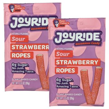 JOYRIDE Sour Strawberry Ropes