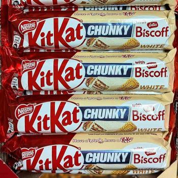 Kit Kat Chunky: White Chocolate with Lotus Biscoff