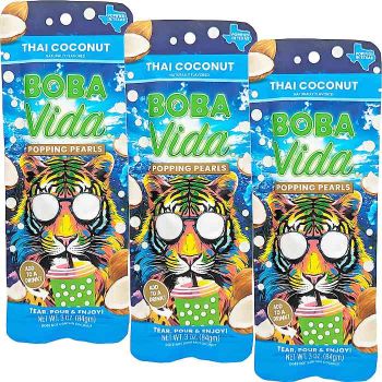 Boba Vida Popping Pearls Thai Coconut