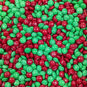 Christmas M&M Mini Milk Chocolate in red and green