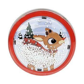 Rudolph Holiday Snow Globe with Candy Cane Candy