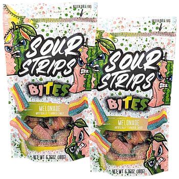Sour Strips Bites Melonade