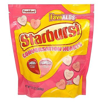 Starbursts Fave Reds Conversation Hearts