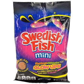 Swedish Fish Mini Strawberry-Watermelon Glow Ups