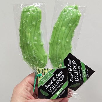Sweet & Sour Pickle Lollipop