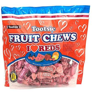 Tootsie Fruit Chews "I ❤️ Reds" Assortment
