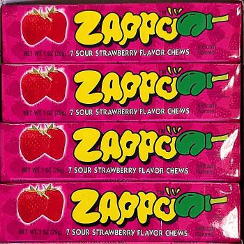 Zappo Sour Strawberry Chews