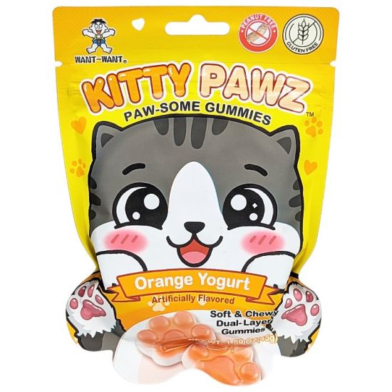 Kitty Pawz Paw-some Gummies Orange Yogurt